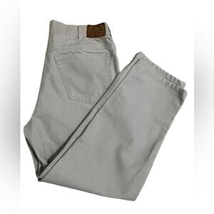 Cabela's Men's Straight Jeans in Light Gray heavy duty jeans